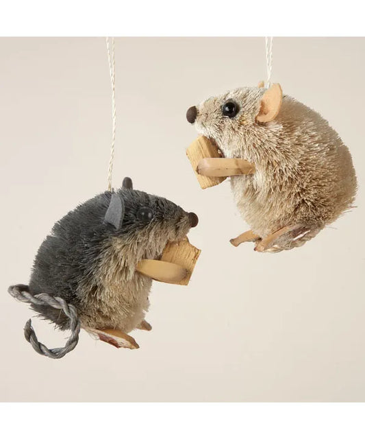 Natural Mice Ornaments - 2 colors