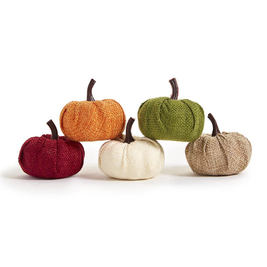 Mini Burlap Pumpkins