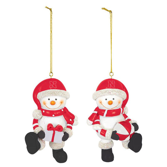 Nebraska Snowman Ornament