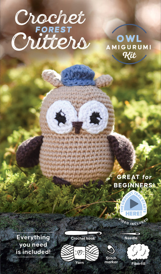 Crochet Forest Critters Amigurumi Kit - Owl