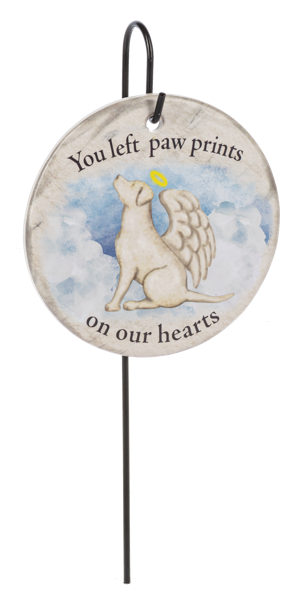 Memorial Plaque Stake - Paw Prints
