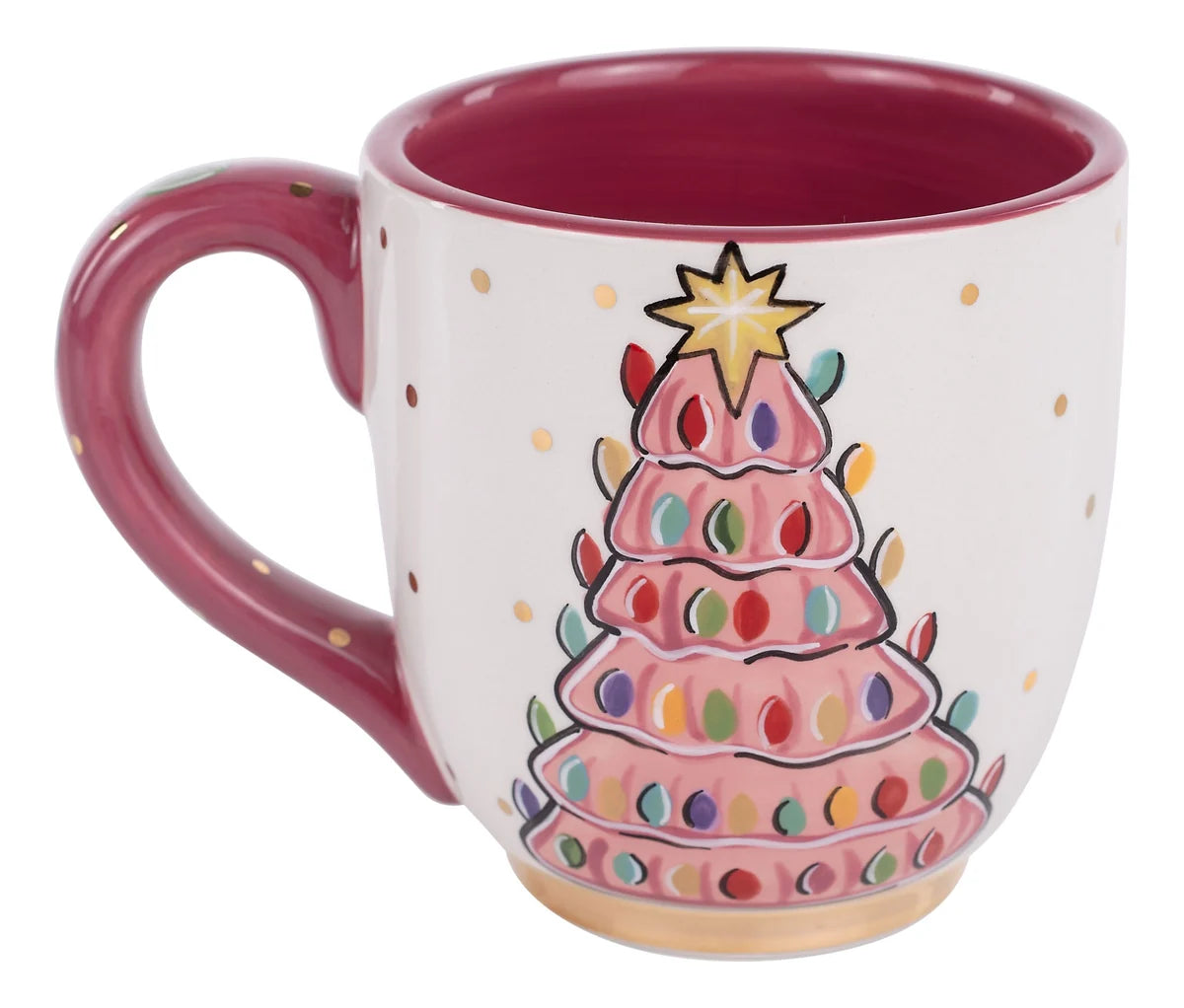Vintage Pink Tree Mug