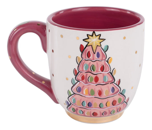 Vintage Pink Tree Mug