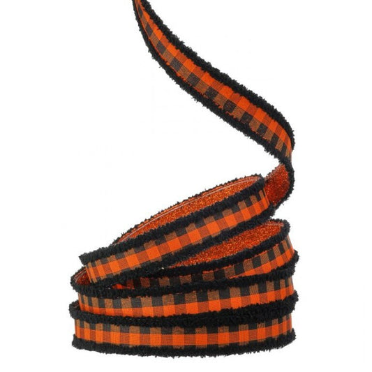 Plaid Halloween Ribbon