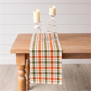 Fall Plaid Table Runner