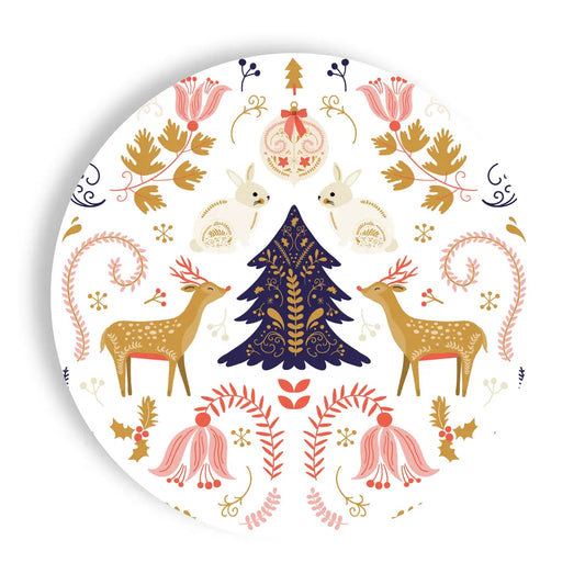Woodland Christmas Paper Plates