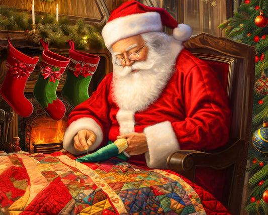 Quilting Santa - 1000 Pieces