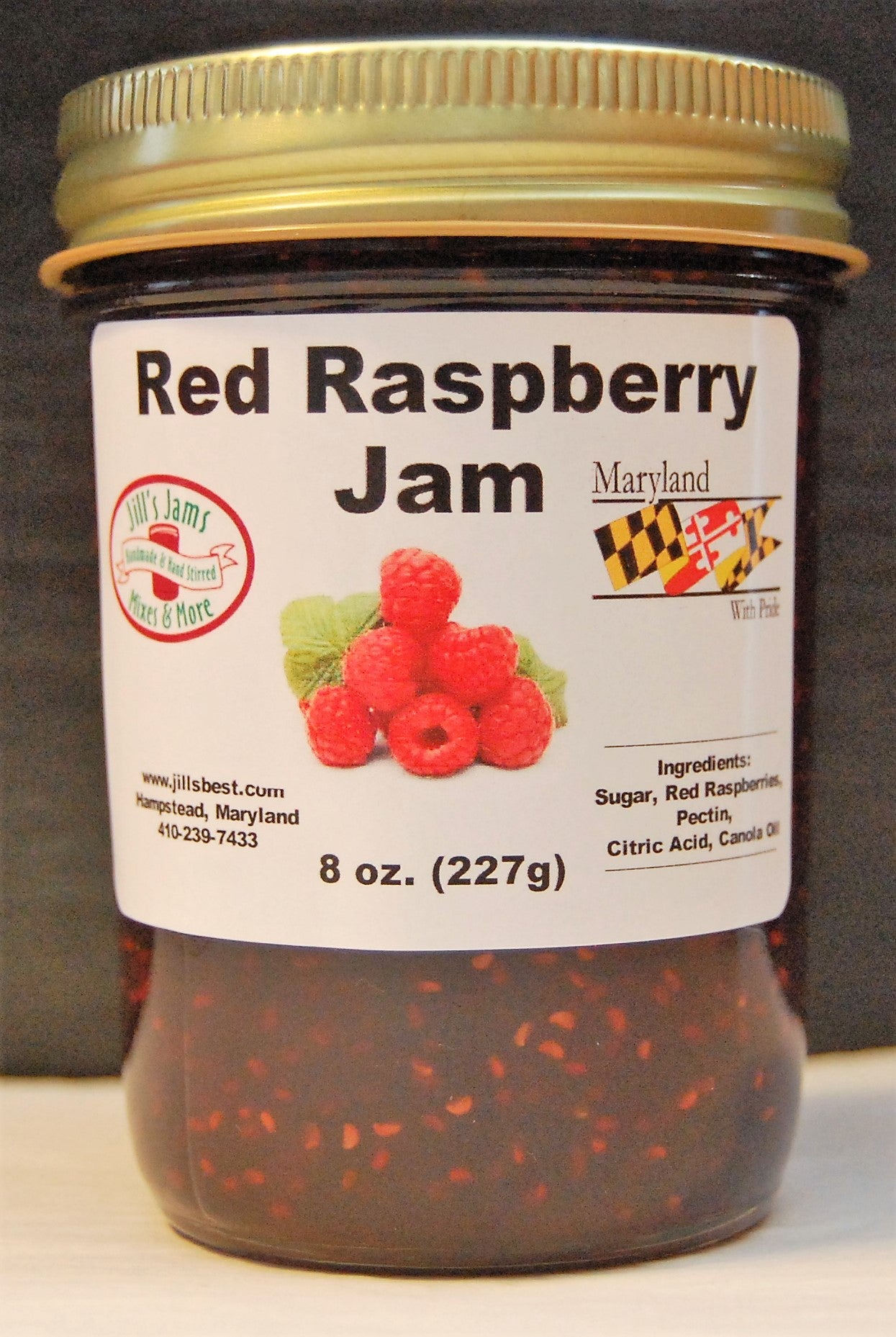 Red Raspberry Jam -8 oz jar