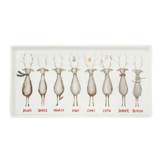 Santa's Reindeer Serving Platter