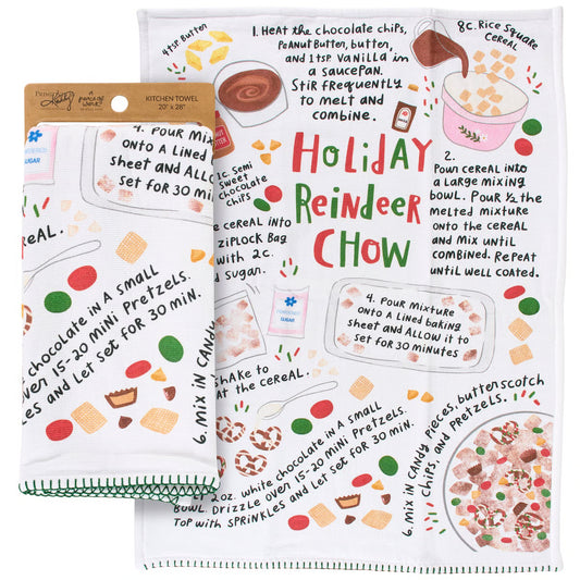 Reindeer Chow Kitchen Towel
