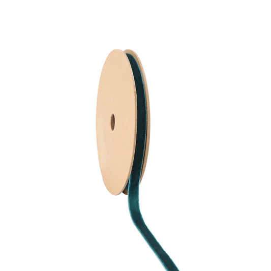 Velvet Ribbon - 3/8" Peacock