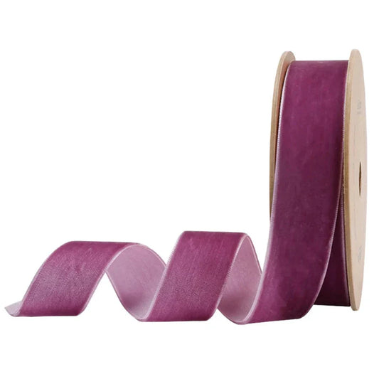 Velvet Ribbon - 1" Plum