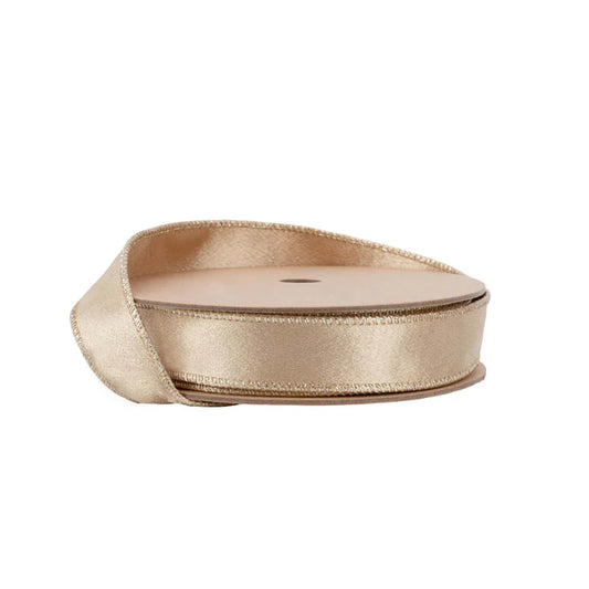 Shimmer Satin Ribbon - 1" Gold