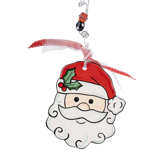 Santa Fluffy Beard Ornament