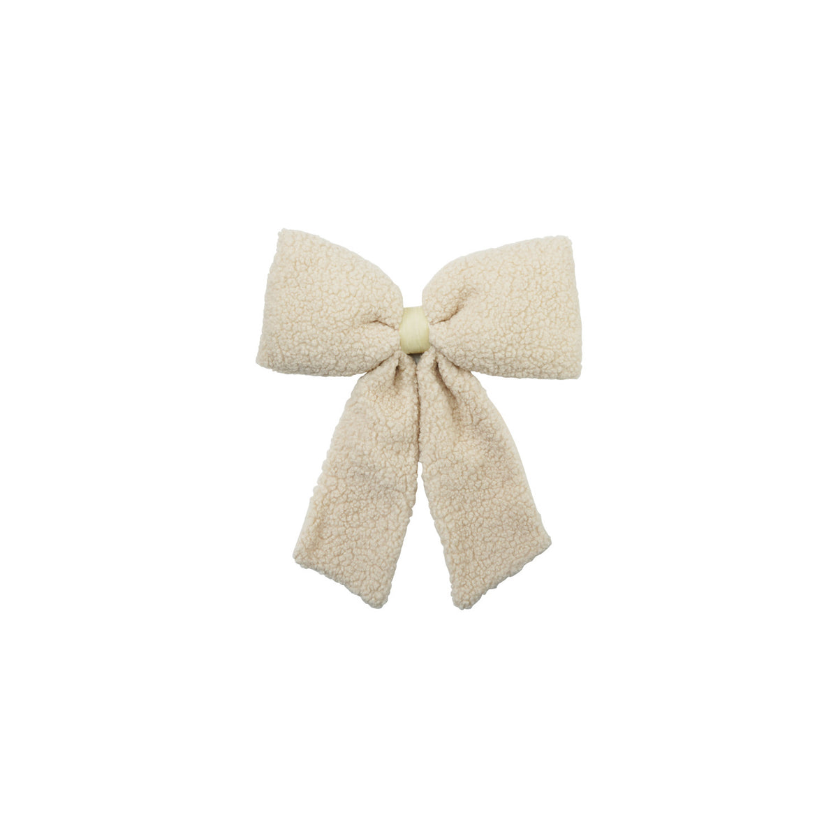 Faux Sherpa Clip-on Bow