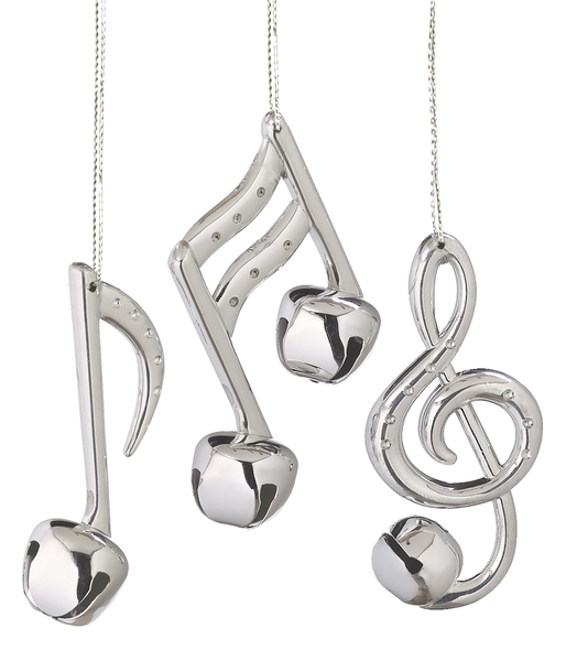 Silver Note Ornament