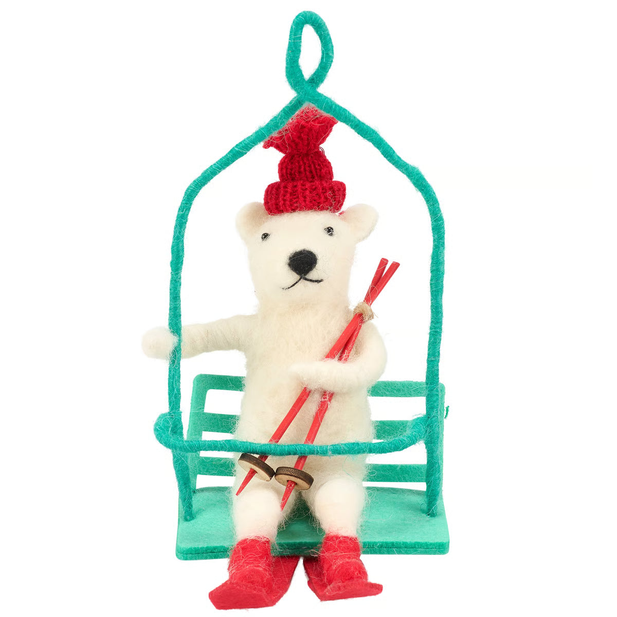 Ski Lift Bear Ornament