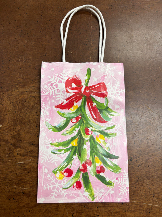Gift Bag - Pink Tree, Small