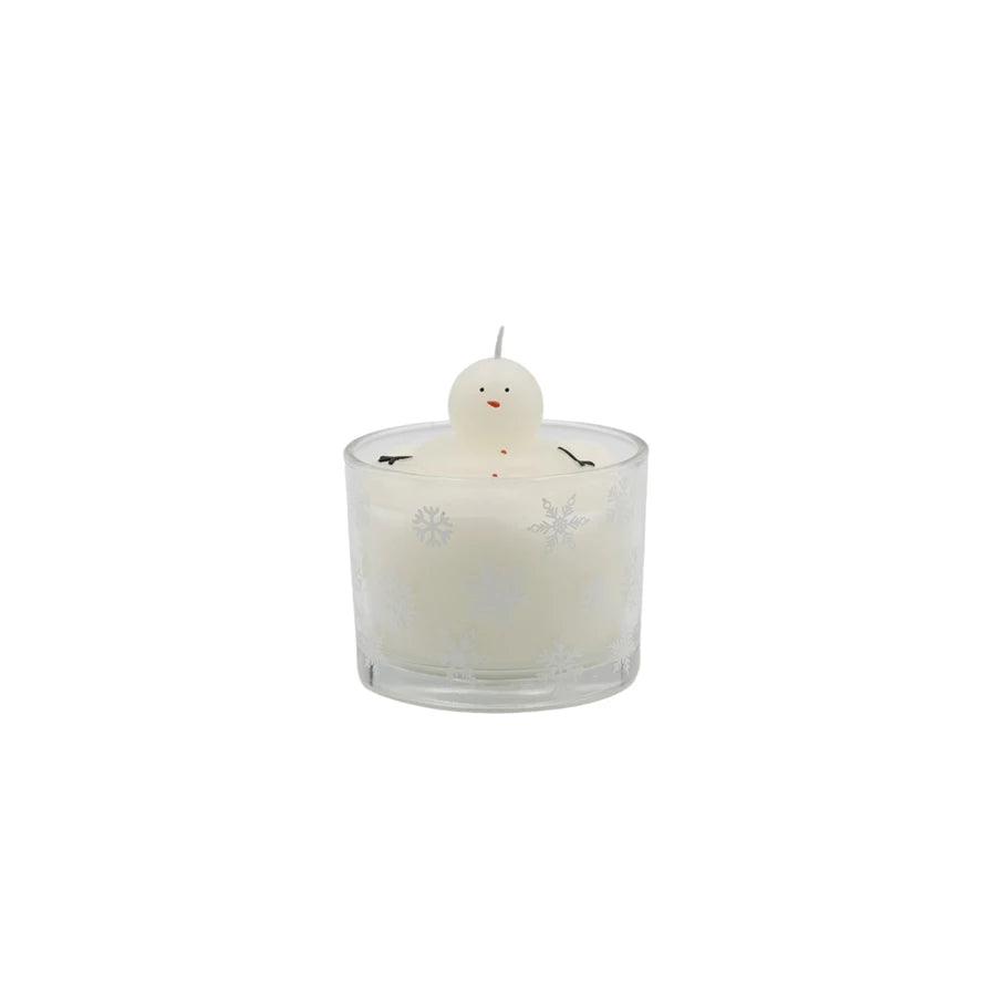 Snowman Filled Candle