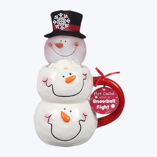 Snowman Mug with Hot Cocoa Mix