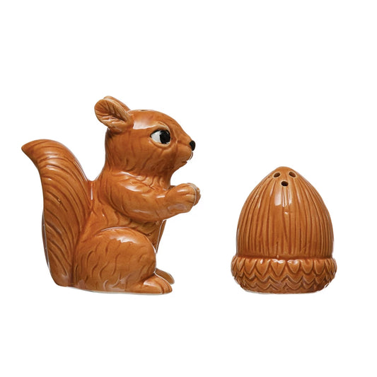 Squirrel & Acorn Salt & Pepper
