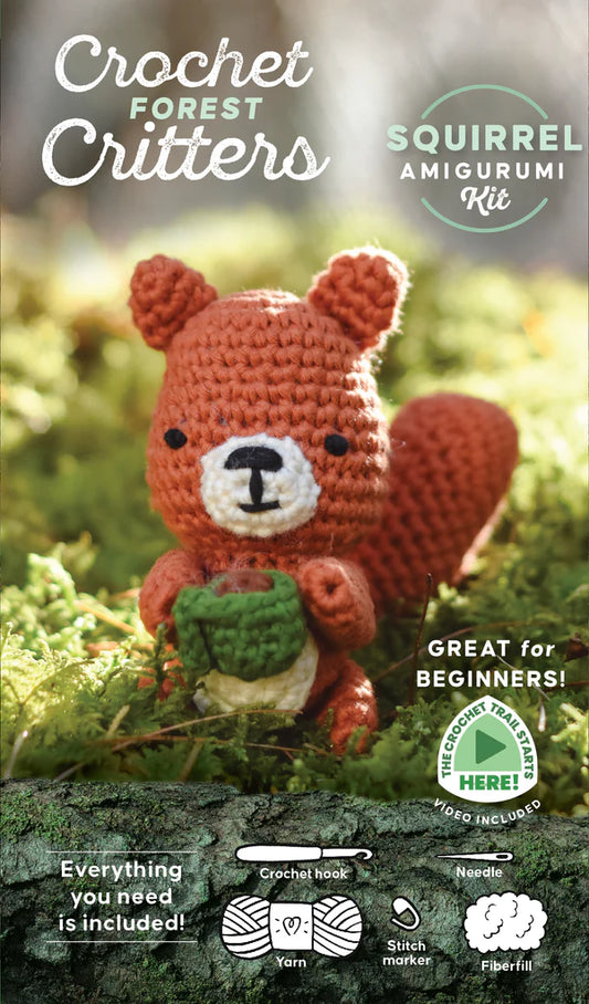 Crochet Forest Critters Amigurumi Kit - Squirrel