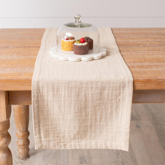 Table Runner - Tan Double Weave