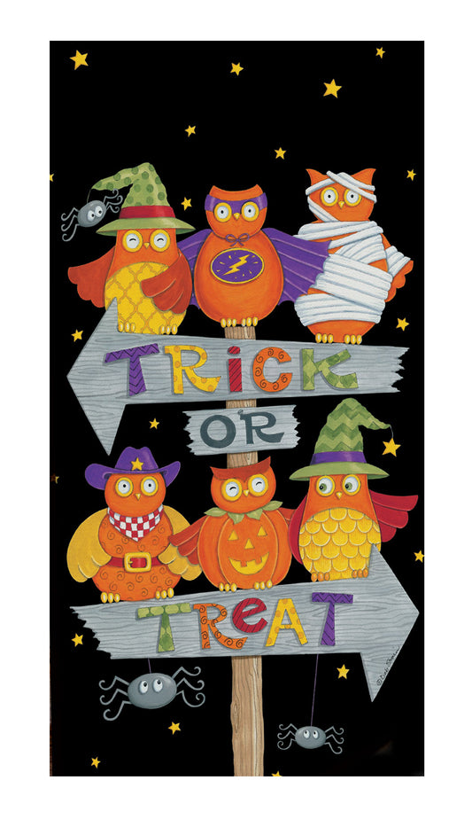 Treat or Treat Owls Dual Purpose Towel