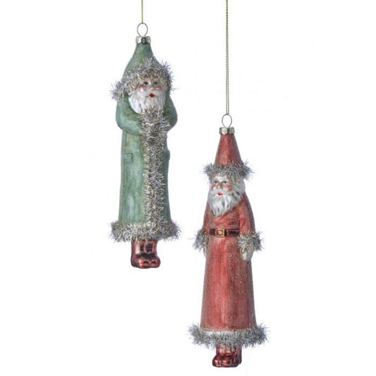 Vintage Santa Ornament - 2 colors