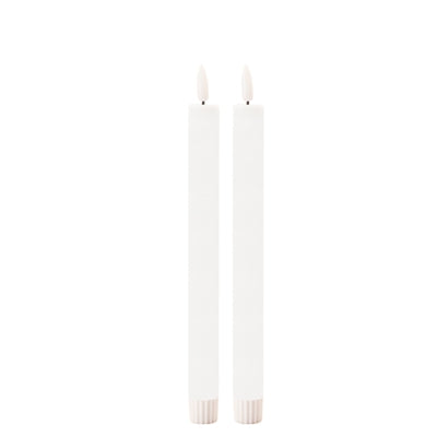 White Taper Candle - Set of 2