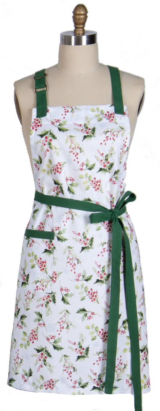 Winterberry Holly Chef Apron