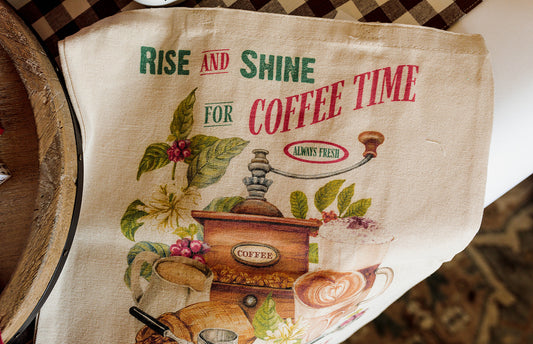 Rise and Shine Coffee Latte Tote Bag