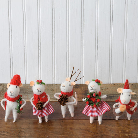 Christmas Mice Ornaments- 5 Styles