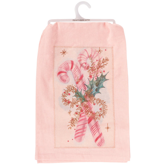 Candy Cane Kitchen Towel