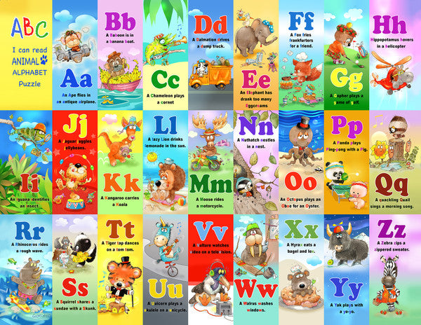 Alphabet and Animals - 36 Pieces