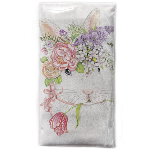 White Rabbit Crown Bagged Towel