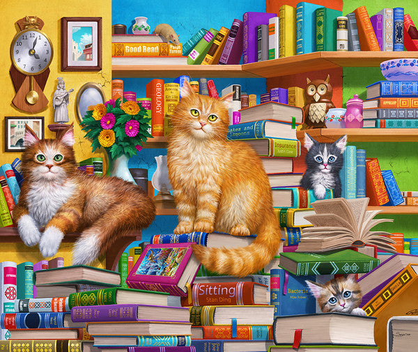 Bookshop Cats Puzzle - 1000 pieces