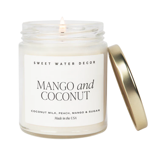 Mango and Coconut 9 oz. Soy Candle