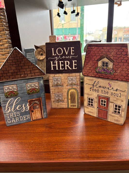 Wood House Design Sign - 3 styles