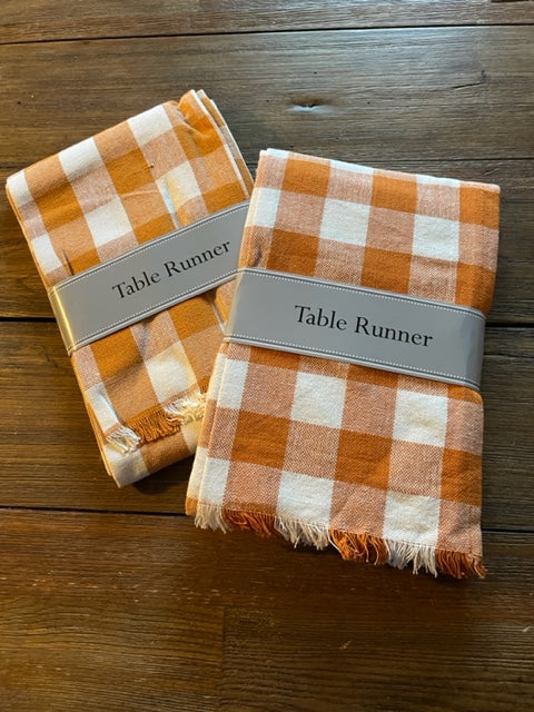 Orange and Cream Table Runner