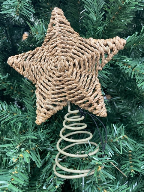 Rattan Star Tree Topper