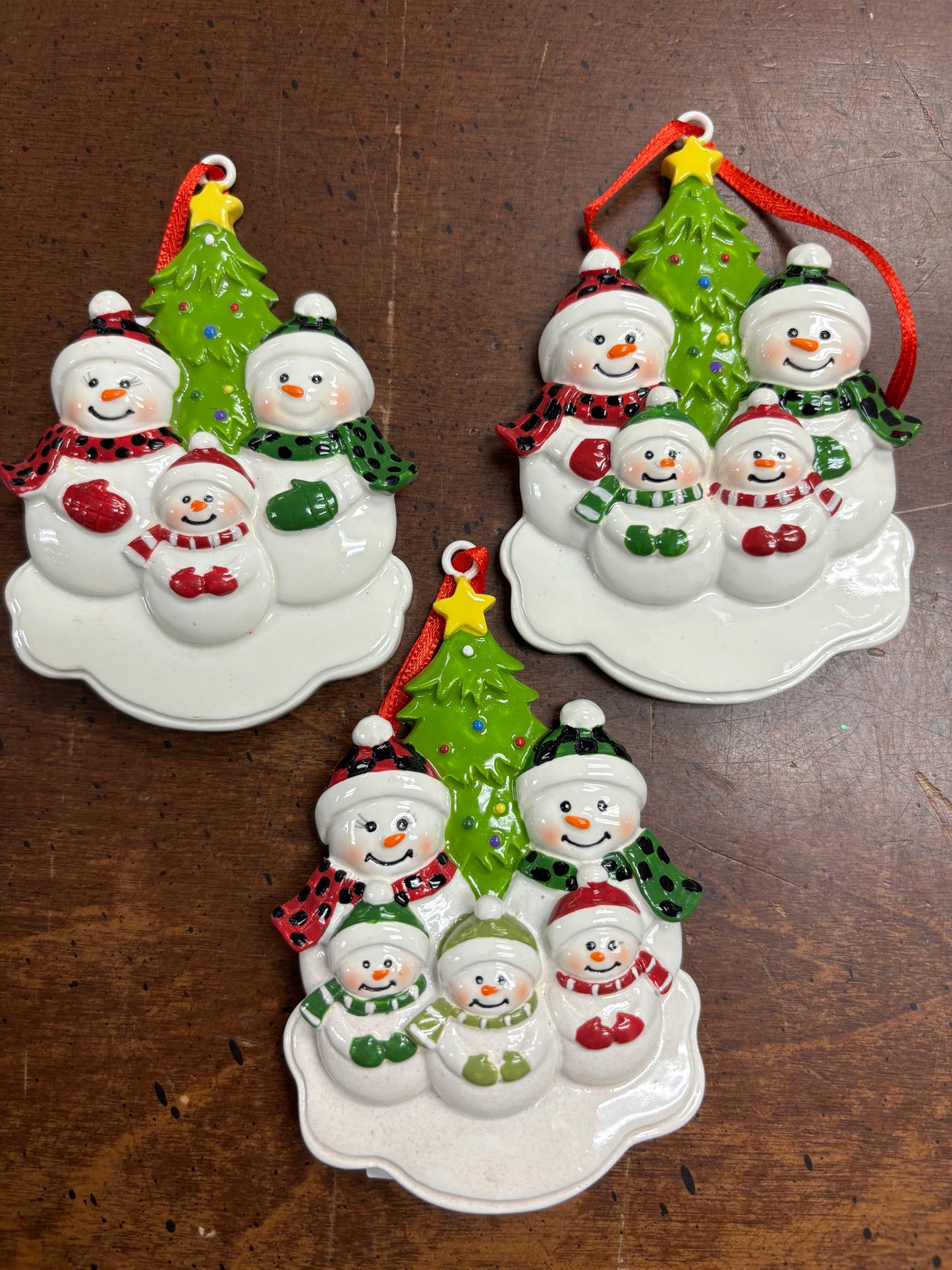 Snow Family Ornament - 3 styles