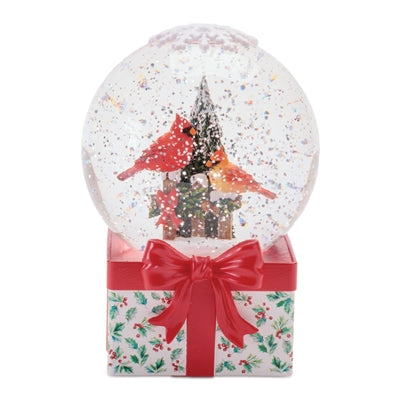 LED Cardinal Snow Globe