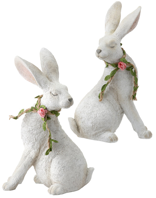 Bunny with Floral Garland - 2 styles