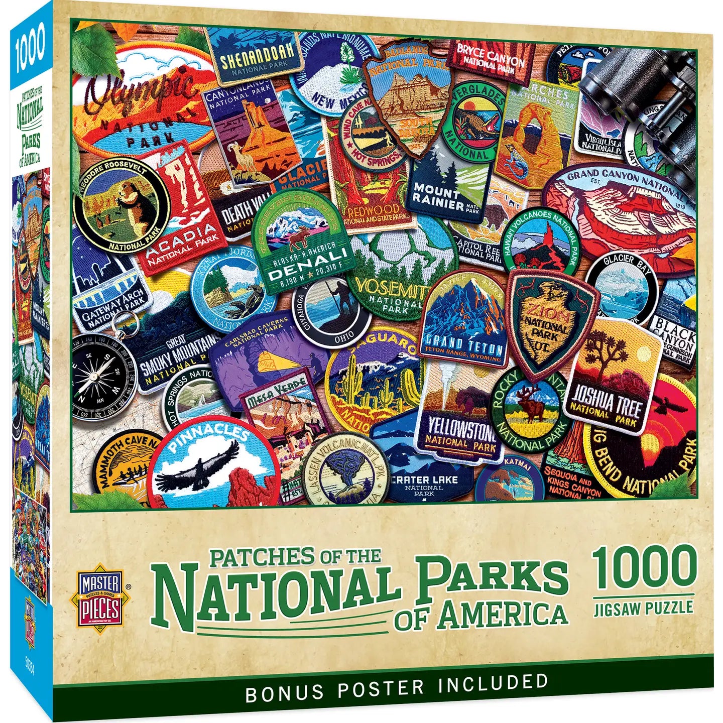 Patches of National Parks Puzzle - 1000 pieces