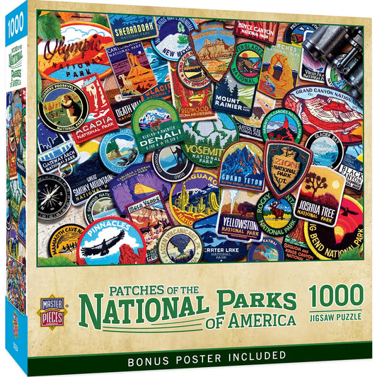 Patches of National Parks Puzzle - 1000 pieces