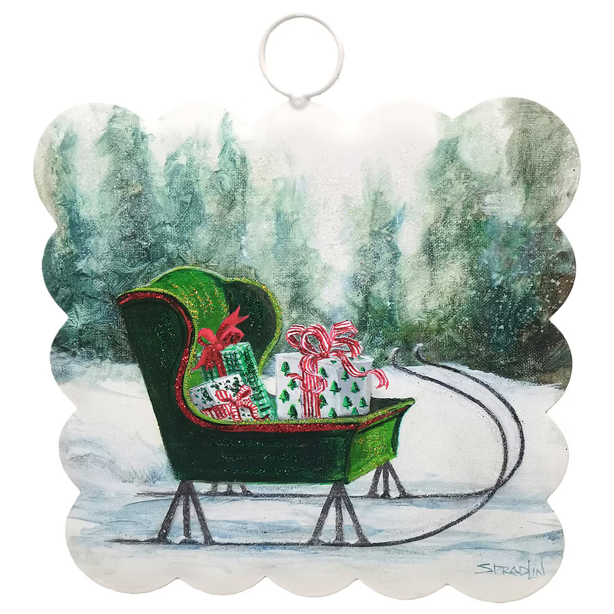 Mini Gallery Scallop Sleigh & Gifts