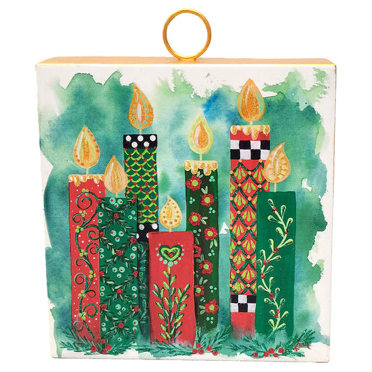 Mini Art Christmas Cottage Candles
