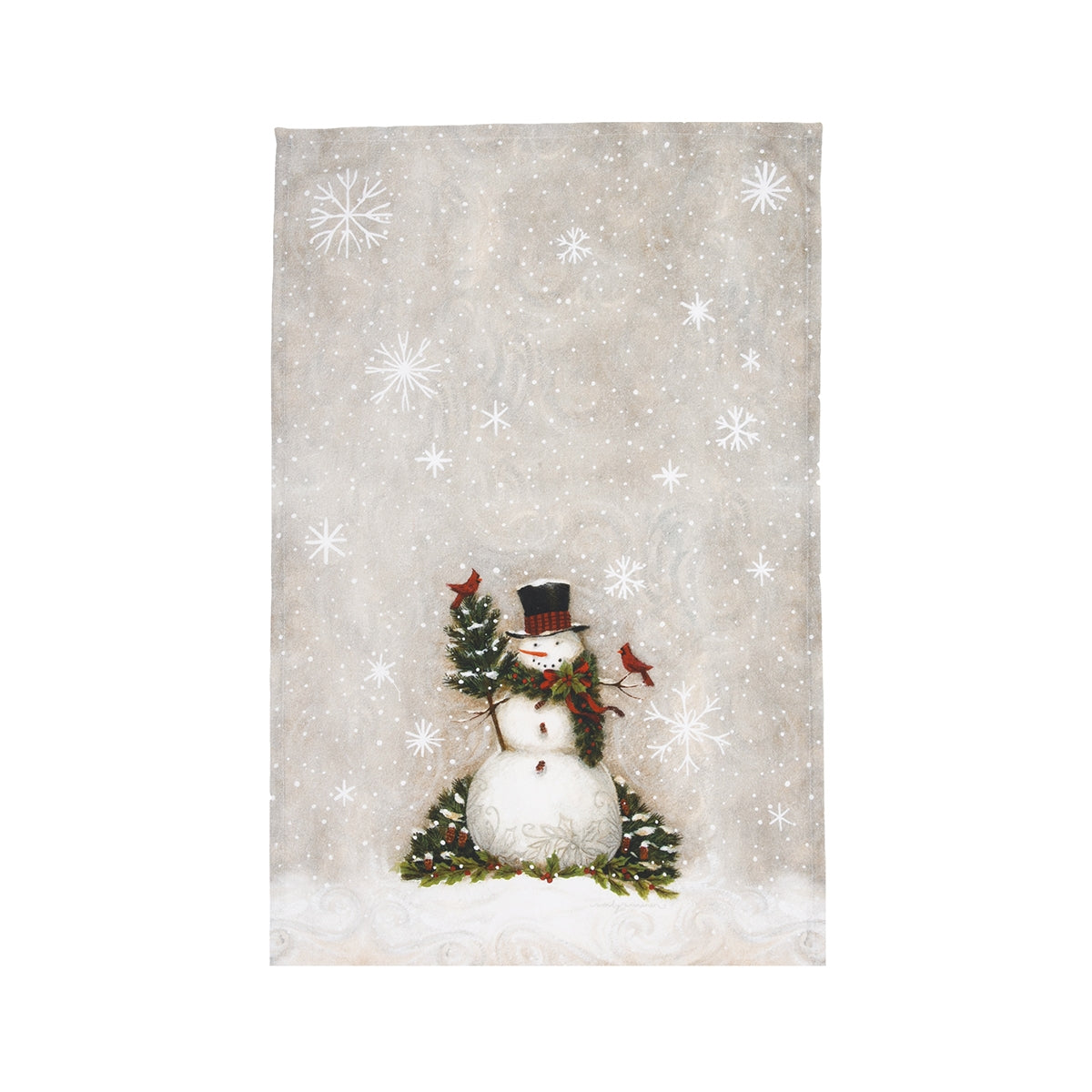 Woodland Snowman Kitchen Towel