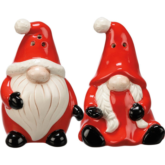 Santa Gnome Salt & Pepper Set